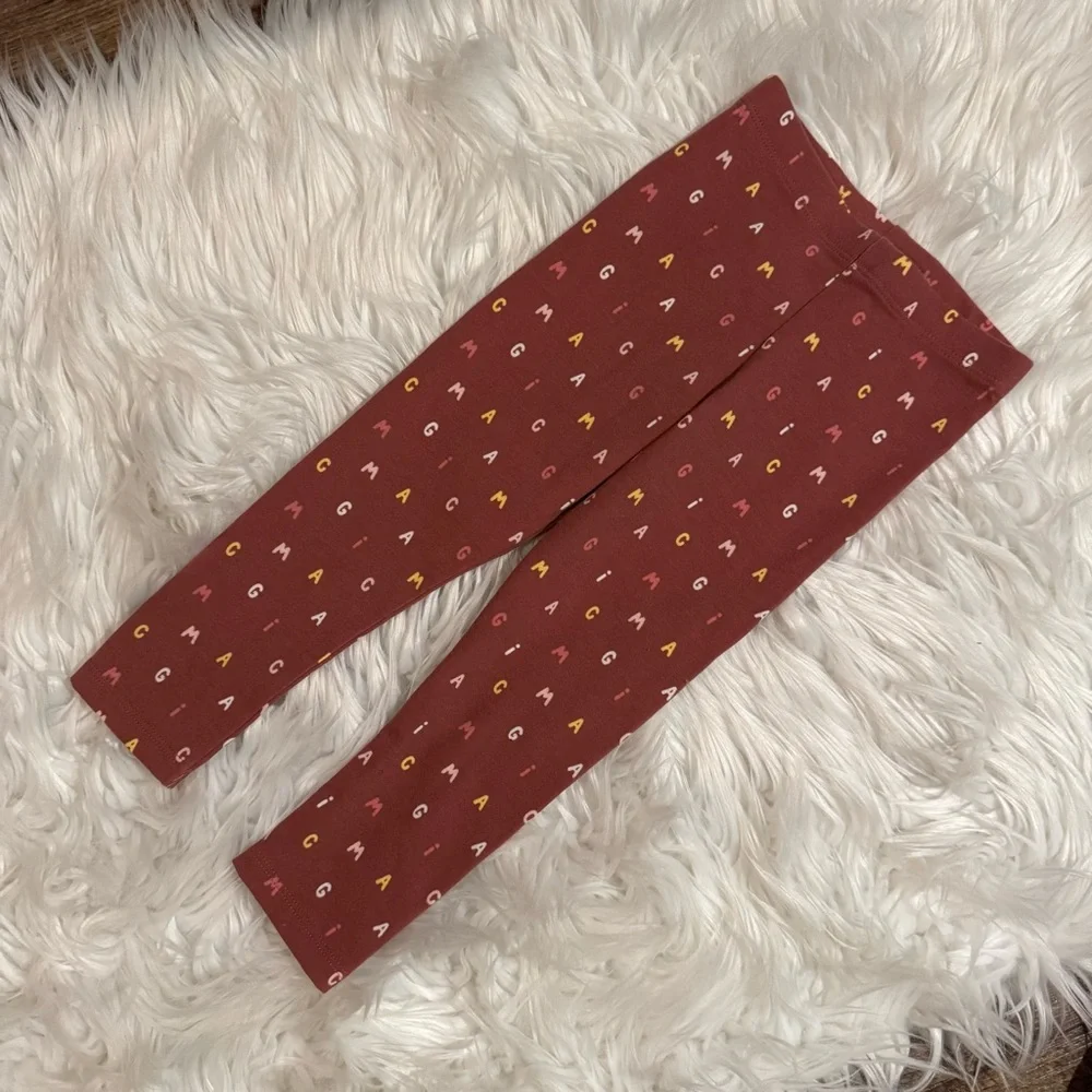 Garanimals‎ Girls 24M Burgundy Alphabet Print Leggings
